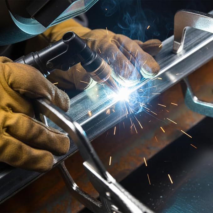 11" Locking C-Clamp Pliers, 3-3/8" Max Jaw Opening & 2-3/8" Throat Depth, 900 Lbs Heavy Duty Clamping Force, Heat-Treated Alloy Steel with Nickel Plating for Welding & Woodworking 2 Pack