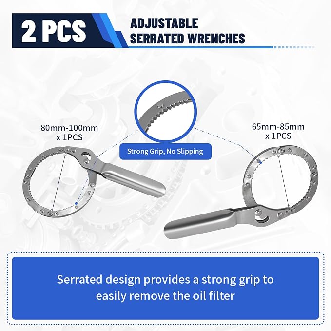 31pcs Oil Filter Wrench Set 1/2" Drive Oil Filter Removal Tool Kit Oil Filter Type Wrench Socket Removal Tool Set Oil Filter Socket Set