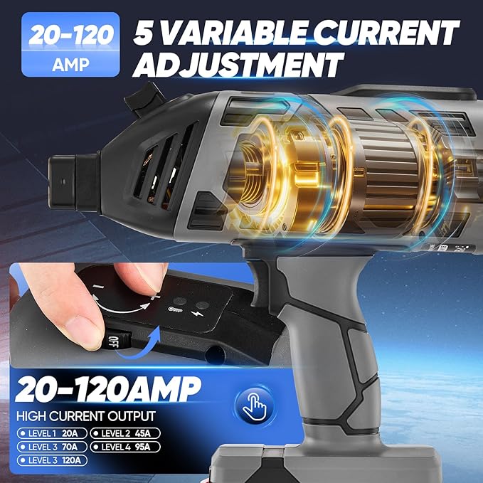 Sakerplus Portable Welding Machine, 110V IGBT Inverter Handheld Welder, ARC Portable Welder with 5 Variable Current Adjustment, 25 Pcs 3/32" Wire Rods, Welding Helmet, Carring Case Included