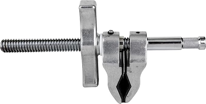 Kupo Super Viser Clamp with 3" Center Jaw and 5/8" Baby Stud for Secure Mounting on Pipes, Truss, Speed Rail, and Rigging Structures in Lighting and Grip Applications (KG602712)