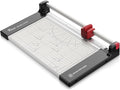 Firbon 12" Rotary Paper Trimmer with Replaceable Blade, Heavy Duty 6-Sheet Capacity Cutter for Cardstock, Photos, Scrapbooking, Office, School & Studio