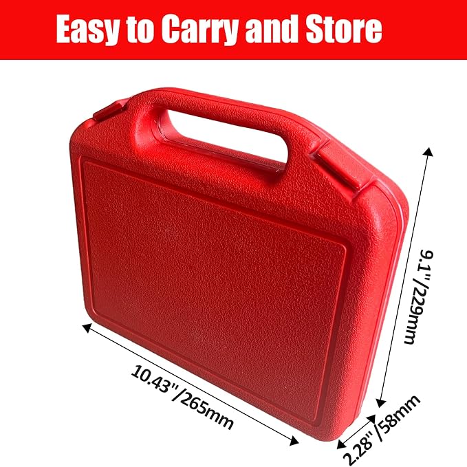 TONYNOL 1/2" Deep Drive Impact Socket Set,12‑Point,SAE (3/8"‑1‑1/4"),14Pcs | Cr-Mo Steel,With a Storage Case.