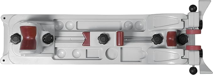 Tipton Best Gun Vise with Secure Adjustable Cradle, Storage Compartments for Cleaning, Gunsmithing and Firearm Maintenance, Red/Grey