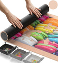 The Original Newverest Jigsaw Puzzle Mat Roll Up, Rose Gold, 39.4” x 23.6” Portable Keeper Up to 1000 Pieces with Non-Slip Rubber Bottom & Smooth Top + 3 Puzzle Sorting Trays & Travel Storage Bag