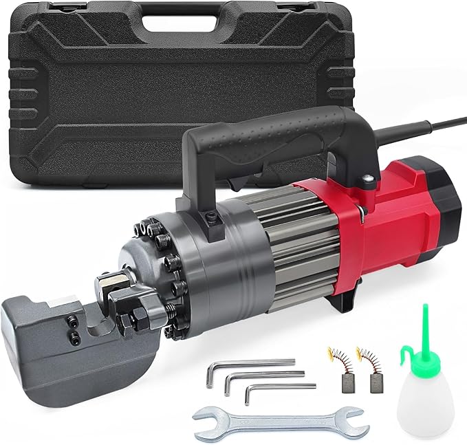 7/8 inch Electric Hydraulic Rebar Cutter 1400W, Portable Rebar Cutter 2-3s Cutting Speed Cuts 4-22mm #7 3/8" 5/8" up to 0.87" Rebar/Steel within 2-3s, RC-22