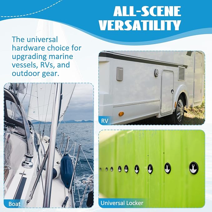 Shimeyao 2.5" T Handle Boat Latch 3" Nylon Cam