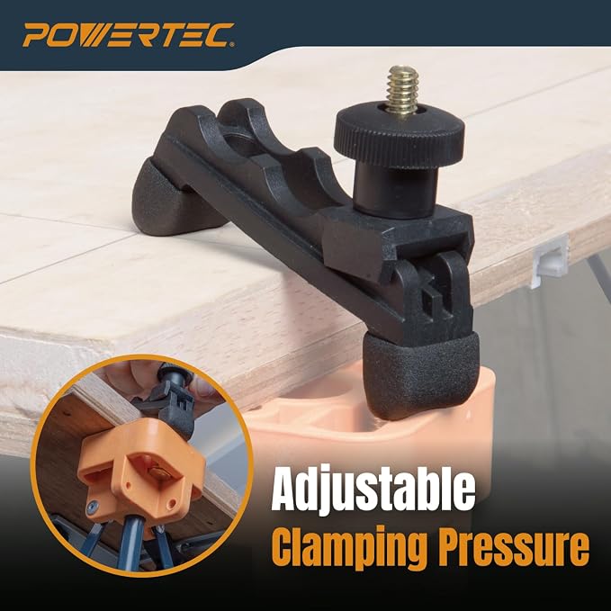 POWERTEC Arachni-Flex Portable Workbench 2x8ft Collapsible Workstand - Heavy Duty Folding Work Table Base, 2500 lbs Capacity 36 Inch Work Height, No Assembly Mobile Work Station w/Carry Strap (71928)