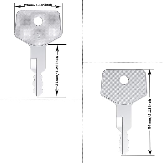 Takeuchi Key H806, 10 Pack 17001-00019 180485 Heavy Equipment Keys fit New Holland, Takeuchi, Case, Gehl Ctl Excavator
