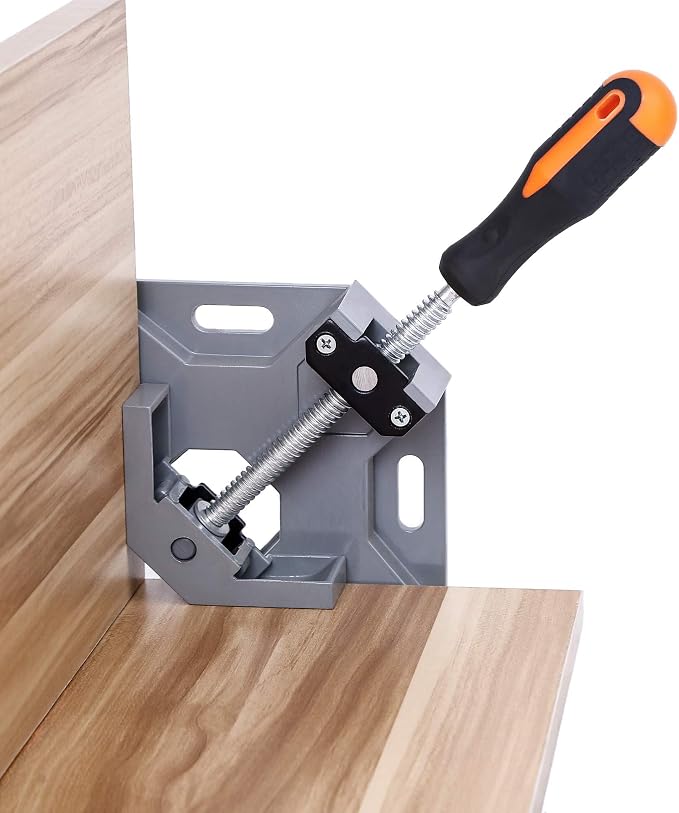 8pcs Corner Clamp - Right Angle 90 Degree Wood Clamps For Woodworking, With Adjustable Swing Jaw Aluminum Alloy Frame, For Welding, DIY Woodworking