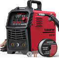ARCCAPTAIN 135A MIG Welder [Large LED Display] 110V Welder Flux Core MIG, Lift TIG, Stick, 3 in 1 Welding Machine Gasless MIG Welder Machine 110V, IGBT Inverter Welder with Synergy, 2T/4T