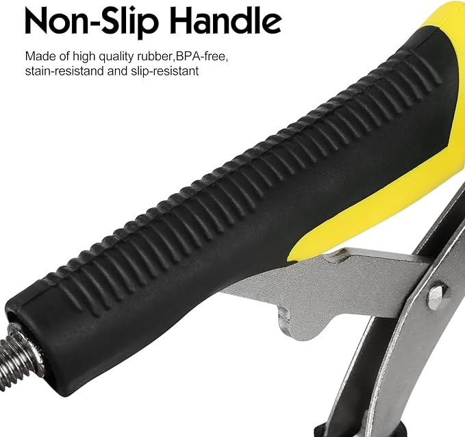 Heavy-Duty Snap Fastener Pliers (Adjustable Setter, 3 Interchangeable Dies) Snap Installation Set Hand Tools for Fastening, Replacing Metal Snaps, Repairing Boat Covers, Canvas