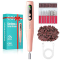 COSLUS C52 Electric Cordless Nail Drill: Professional Nail File kit with LED Screen for Acrylic Gel Powder. Portable for Home DIY & Salon Use. Manicure Pedicure for Beginners, Women, Travel, Red