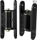 Heavy Duty Gate Hinges ，7in Can Be Bolted or Welded On Heavy Duty Large Wood or Metal Gates, 1100 lbs Max Load,Built-in Roller Bearing Hinges Opened 90° Inward or Outward,2pack