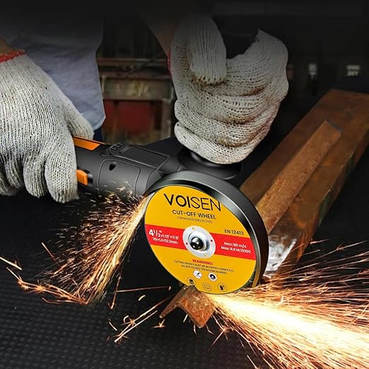 VOISEN 4 1/2 Cut Off Wheel,200 PCS Angle Grinder Cutting Disc 4-1/2" x 1/21" x 7/8" Thin Metal & Stainless Steel Cutting Wheel,Grinder Blades Professional Fast Cutting Disc