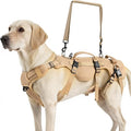 PUPTECK Dog Lift Harness for Medium Large Sized Dog, Rehabilitation Sling for Hind Leg Support, Multifunctional Mobility Assistance Harness for Old, Disabled, Joint Injuries, Paralysis Dogs, Brown M