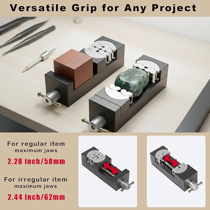 ARKNOAH Smart Fractal Vise, Heavy Duty Self-adjusting Table Vise