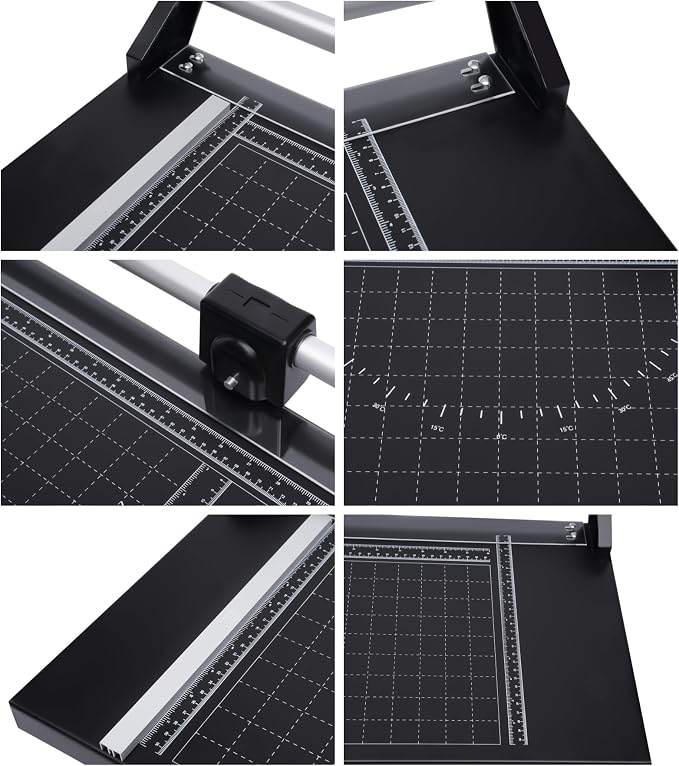 Precision Manual Rotary Paper Trimmer 36 inch Sharp Photo Paper Rolling Cutter Heavy Duty