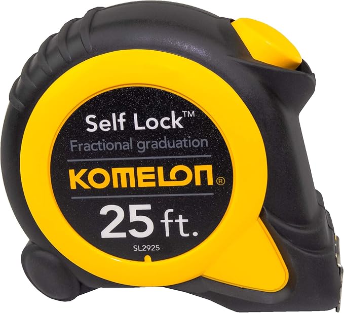 Komelon SL2925 Self Lock Speed Mark 25-Foot Power Tape