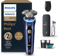 Philips Norelco Shaver i9000 Prestige Ultra, Wet & Dry Electric Shaver, Adriatic, SenseIQ Pro Technology, Triple Lift & Cut System, 360 Rotating NanoTech Precision Blades, Precision Trimmer, XP9401/92