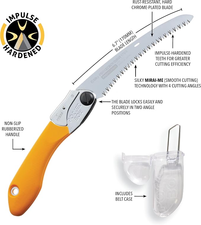 Silky Professional Series PocketBoy Curved Blade Folding Saw 170mm (726-17)