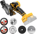 Cordless Cut Off Tool Compatible With DeWalt 20V MAX Battery(NO Battery) 3" Brushless Mini Circular Saw with Blades,19000RPM,Removable Dust Cover for Metal/Wood/Tile/Plastic
