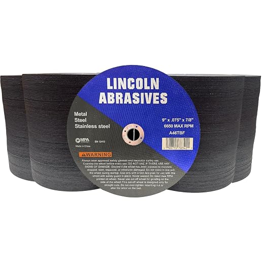 400-Pack 9" x .075" x 7/8" Cut-Off Wheel Metal & Stainless Steel