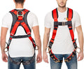 Full Body Harness with 5 Point Adjustment, Dorsal D-ring, Grommet Legs, Two Side D Rings, and Fall Indicators