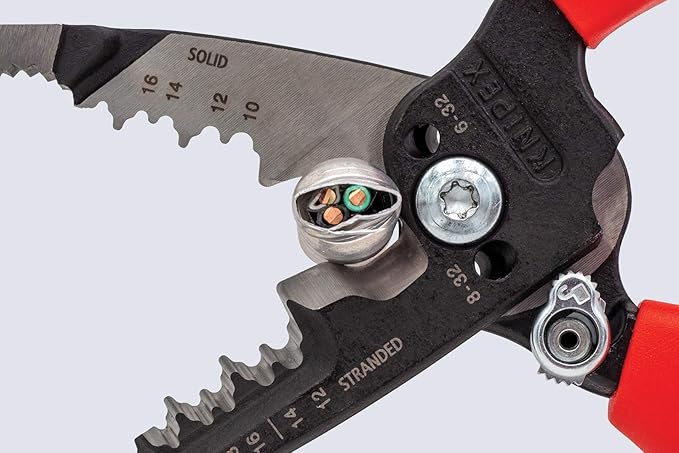 KNIPEX Tools 13 72 8 Forged Wire Stripper,8-Inch,(Pack of 2)