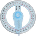 Swing Arm Protractor Plastic 4Inch 360 Degree Protractor with Swing arm