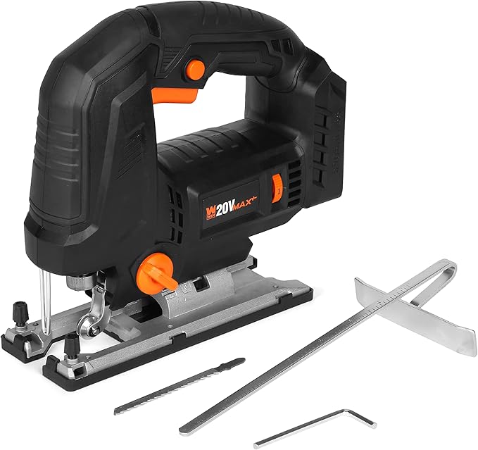 WEN Cordless Jigsaw, Brushless with Auto-Speed (Tool Only, 20V Max Battery Not Included) (20670BT)