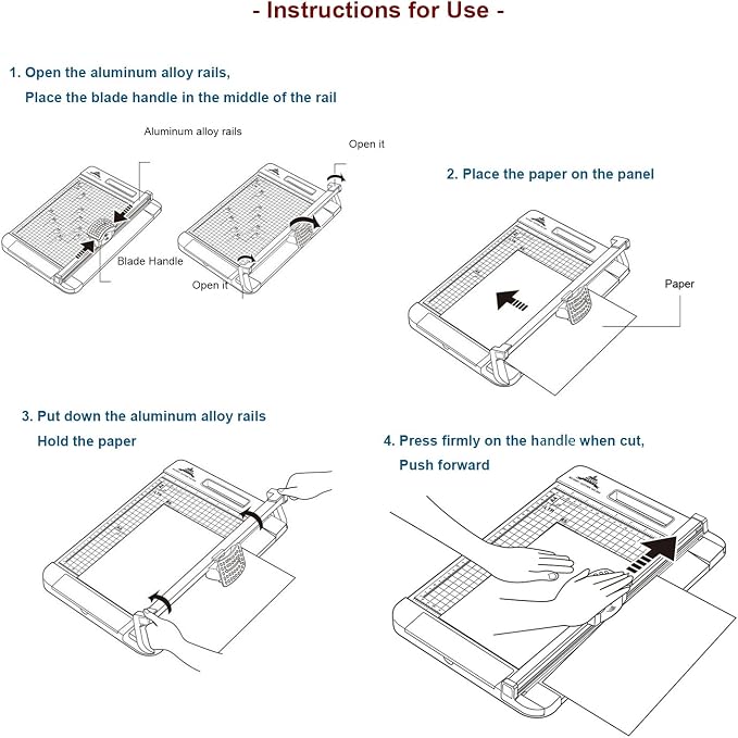 3-Way 12.6 Inch (A4 size) Rotary Trimmer Cutter Perforate & Scallop | A4 Size, Perforate Option, Scallop Options included