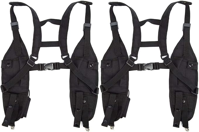 Radio Shoulder Harness Holster Chest Holder Universal Vest Rig for Police Firefighter Two Way Radio Search Rescue Essentials
