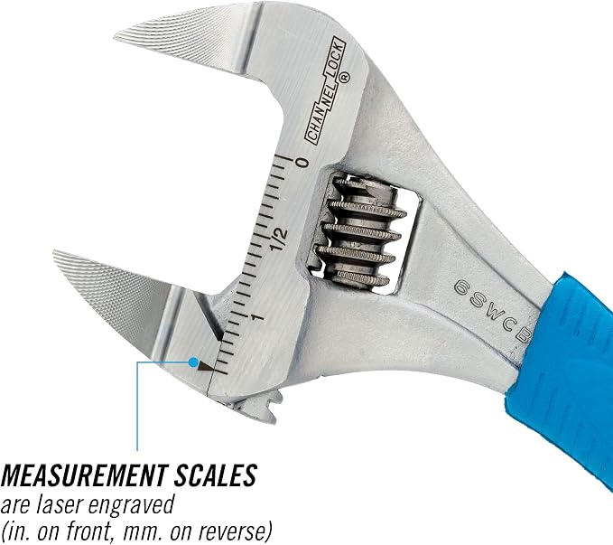 Channellock - 6 Xtra Slim Jaw Adj Wrench (6SWCB)