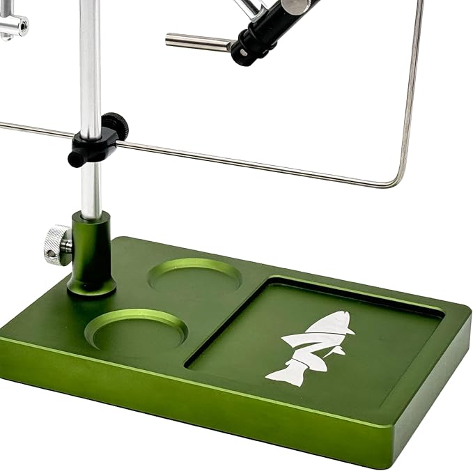 V2 Rotary Fly Tying Vise w/Travel Base, Olive