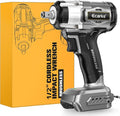 Ecarke Cordless Impact Wrench 1/2 inch Compatible with Dewalt 20v Battery, 300 FT-LBS (400N.m) Brushless Electric Impact Gun with LED Work Light, High Torque Impact Driver, Bare Tool Only