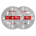 Circular Saw Blade 8-1/4 in 40T&60T, with 5/8" Arbor, Carbide Tipped Teeth, TCT Saw Blades for Cutting Various Wood, Plastic and Composite Materials, Fit Dewalt Craftsman Ryobi Milwaukee