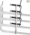 SOUJOY 4 Pack Bar Clamp for Welding, 12 Inch F Clamp, Light -Duty Steel Drop Forged Bar Clamps with Max 450Lbs Load Limit for Welding, Woodworking, Metal working, DIY and Crafts