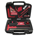 Woodworking Measuring Tools with Box, Aluminum Scribeing Ruler, Multi-Purpose Marking Ruler, Precision Layout Measuring Tool Carpentry Square Kits for Engineer Carpenter (10pcs with Box)