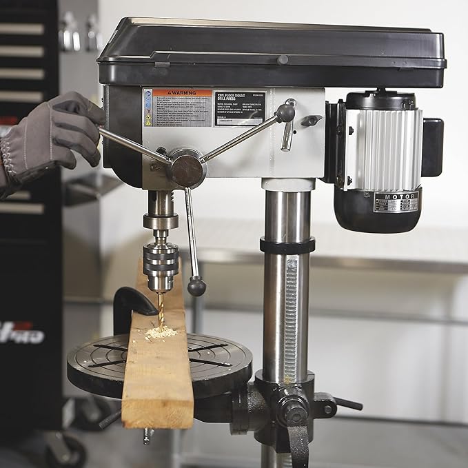Klutch Floor Drill Press - 16-Speed, 13in. 3/4 HP, 120V