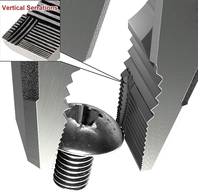 Engineer PZ-78 Side Cutting Linemans Pliers with Unique Screw Extractor Gripping Jaws, High Leverage Design, Vertical Serrations to remove a screw head securly, Crimper for Bare Terminals