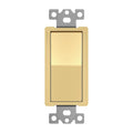ENERLITES 4-Way Decorator Light Switch, Four Way Paddle Rocker Switch, Gloss Finish, Ground Wire Lead Attached, Residential/Commercial Grade, 15A 120V/277V, UL Listed, 94150-GD, Gold
