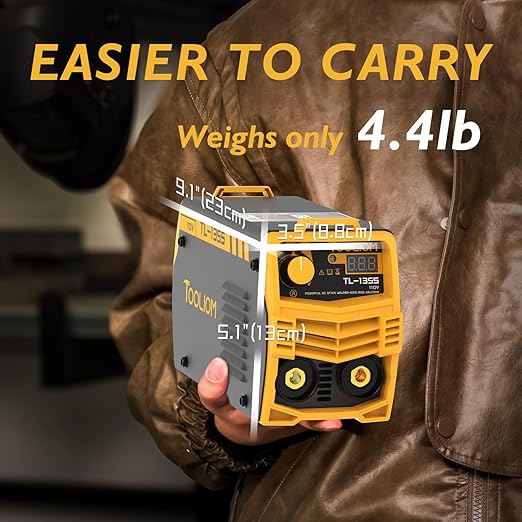 TOOLIOM 135A 110V Mini Stick Welder MMA ARC Welder Machine DC Inverter Welder with Digital Display Portable Welding Machine for 110V Only - Not for 220V