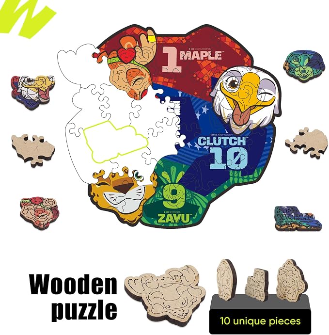 FIFA World Cup 2026 Mascot 26PCS Wooden Pocket Puzzle
