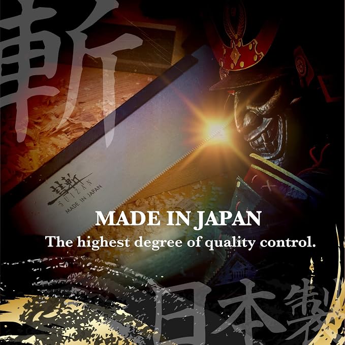 SUIZAN Dozuki Dovetail Saw 9.5" Cross Cut - Japanese Pullsaw Hand Saws | Professional Pull Saw for Woodworking Joinery Tenon Furniture Making DIY Tools Fine Wood Cut Sharp Replaceable Blade