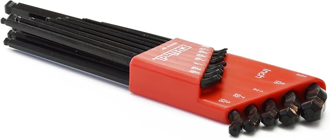 EKLIND 17213 Double-Ball-Hex-L Key allen wrench - 13pc set SAE Inch Sizes .050-3/8 Extra Long