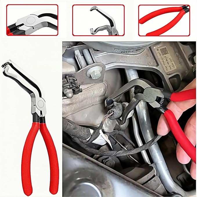 6PCS Automotive Electrical Disconnect Pliers Set, Depinning Tool for Electrical Terminal & Hose Clip Removal,Professional Automotive Electrical Clip Removal