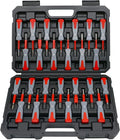 Terminal Removal Tool Kit 26PCS, Automotive Depinning Tool Kit, Connector Pin Removal Tool Set, Wire Terminal Release & Ejector Kit for Electrical Wiring Connectors, Universal Use