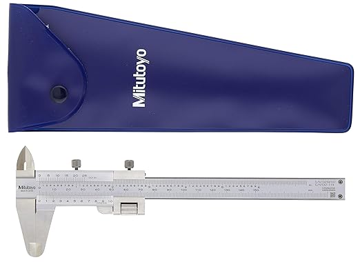 Mitutoyo 532-120 Vernier Caliper, Stainless Steel, Inch/Metric, 0-7" Range, +/-0.0011" Accuracy, 0.001" Resolution