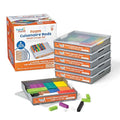 hand2mind Foam Cuisenaire Rods Small Group Set, Teaching Fraction Bars, Montessori Math Manipulatives, Math Teacher Must Haves Elementary, Kindergarten Homeschool Supplies (6 Sets of 74)
