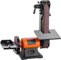 VEVOR 6" Disc Sander & 2" x 42" Belt Sander, 420W Professional Bench Belt Disc Sanders Combo with Multiple Angle Adjustments for DIY Woodworking, Furniture Refinishing, Knife Sharpening